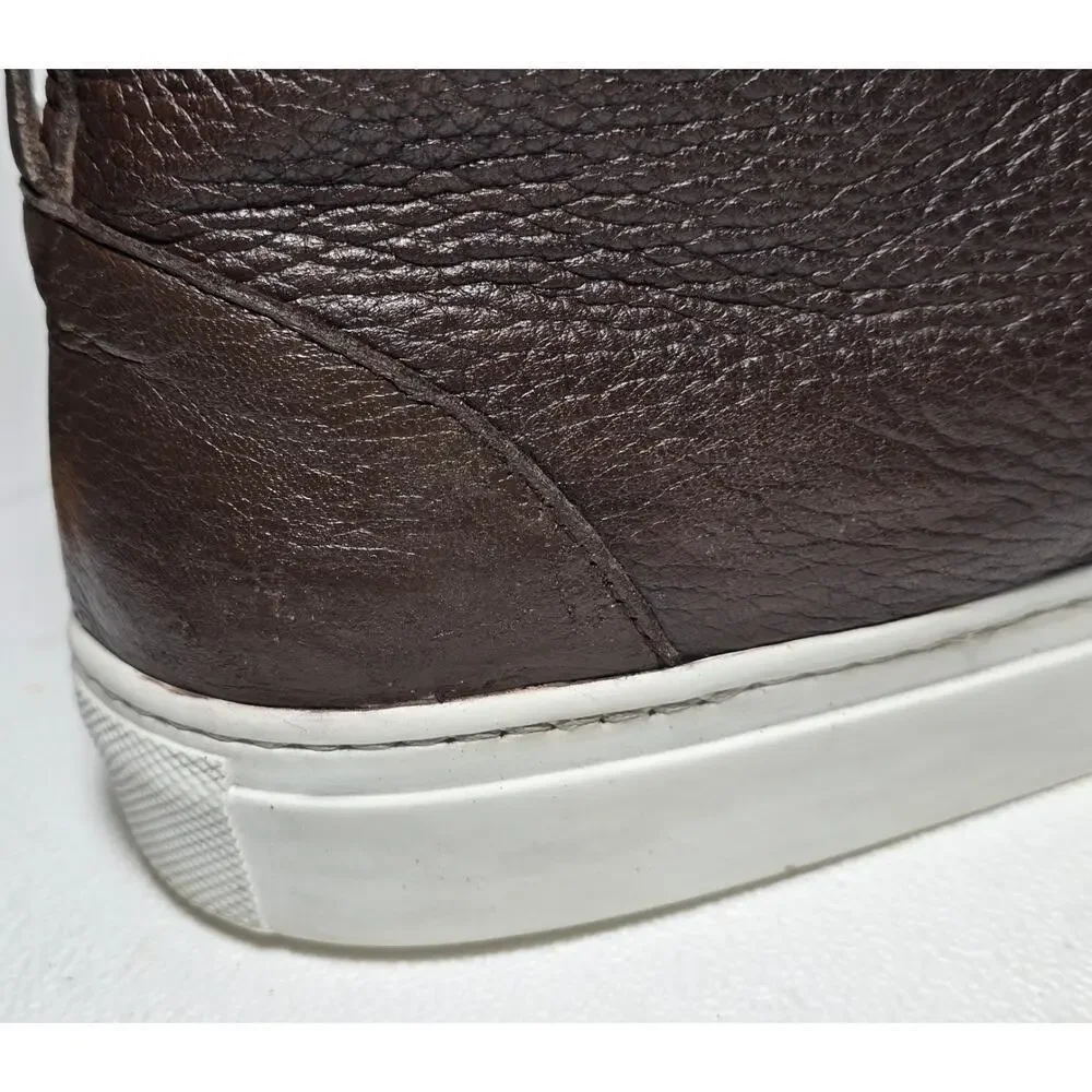 Adam Derrick To Boot New York Ankle Boots Cervo Leather Lace up Brown SZ 12